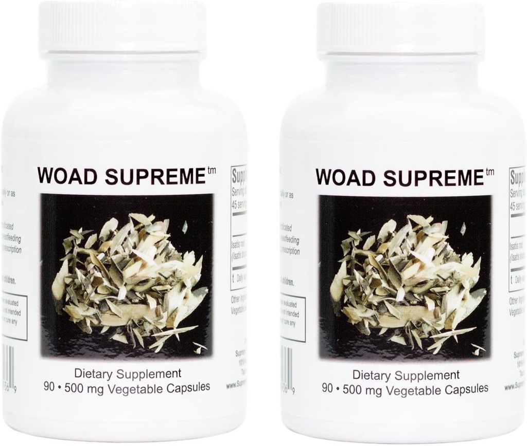 Supreme Nutrition Woad Supreme, 90 Capsules Végétariennes pures Isatis 2 Pack