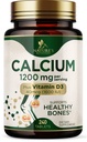 Calcium 1200 mg avec Vitamine D3 - Supplément santé osseux, Vitamine D & Suppléments calcium pour les femmes et les hommes - Soutien osseux, dents et immunitaires, Pilules de calcium de la nature, mis en bouteille aux États-Unis - 240 comprimés