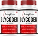 (2 Pack) Easy Flow Glycogen Support - EasyFlow Glycogen, Easy Flow, Easy Flow Glycogen Supplément, Glycogen Support Easy Flow, Easy Flow Glycogen, Glycogen Easy Flow, 60 capsules pendant 2 mois