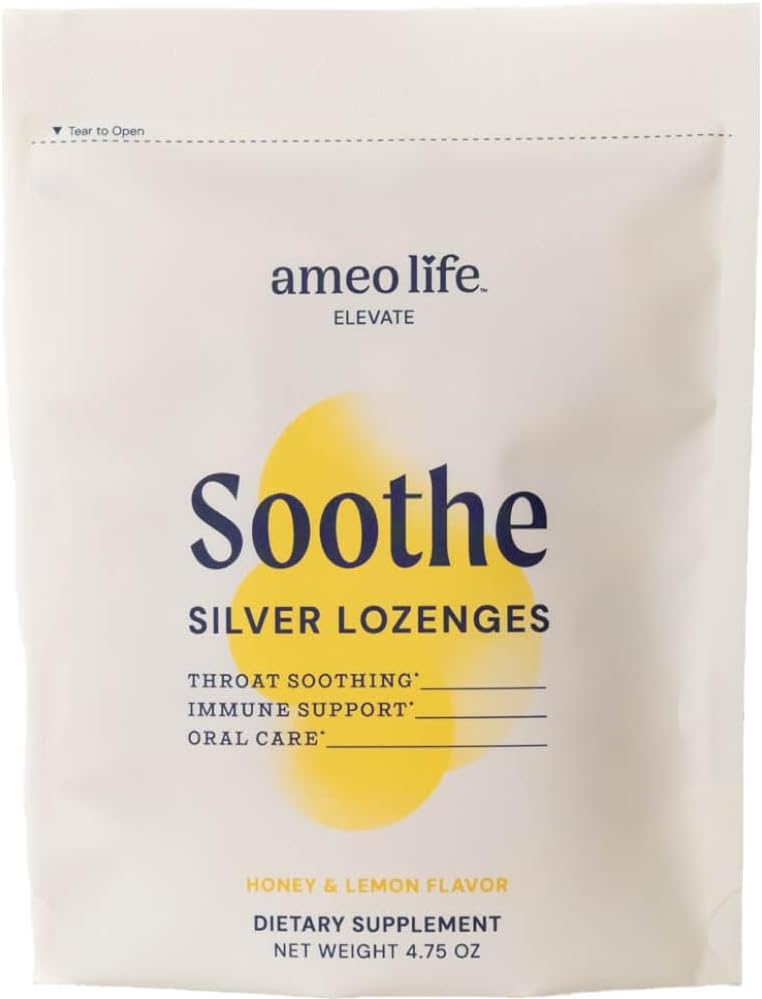 Ameo Life Colloidal Silver Liquid Drops 150 mcg avec Miel Lemon Flavor - 100 Comte Immune Supplément de soutien, naturel Colloidal Silver Toux Alternative - Vegan, sans gluten et non-OGM