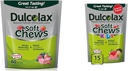 Dulcolax Soft Chews Saline Laxative Mixte Berry (60ct) Gentle Constipation Relief & Kids Soft Chews Saline Laxative Pastèque Gentle Constipation Relief, Magnésium