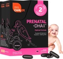 Zahler Prenatal Vitamin with DHA & Folate - DHA Supplements & Prenatal Multivitamin for Mother and Child - Kosher Prenatal DHA Prenatal Vitamins with Iron, Pre Natal Softgels (120 Count (Pack of 1))