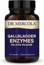 Enzymes du Dr Mercola Gallbladder - Soutien de la santé de la vésicule et du digestif - Comprend la protéase pancréatique, l'amylase et la lipase - Non-OGM, sans gluten et sans soja - 30 capsules à libération différée (30 portions)