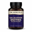 Enzymes du Dr Mercola Gallbladder - Soutien de la santé de la vésicule et du digestif - Comprend la protéase pancréatique, l'amylase et la lipase - Non-OGM, sans gluten et sans soja - 30 capsules à libération différée (30 portions)