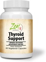 Supplément complet de support thyroïde - pour faible énergie thyroïde et fonction métabolique - avec Kelp Iodine, Ashwagandha, Cuivre, Vitamine A, C, D3, B6 et plus - Support thyroïde pour les femmes et les hommes - 60 VegCaps