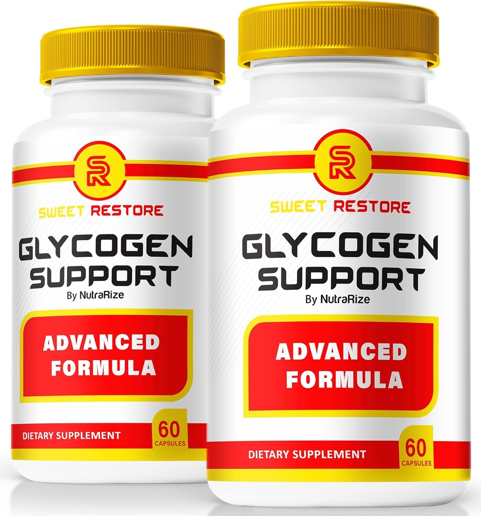 NutraRize (Pack of 2 Sweet Restore Glycogen Support, Capsules officielles de soutien aux glycogènes, Formules de soutien conjointes (120 Capsules)
