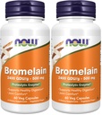 MAINTENANT Suppléments, Bromelain (enzyme protéolytique naturelle) 2 400 GDU/g - 500 mg, Enzyme protéolytique naturelle*, 60 gélules (paquet de 2)