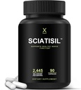 HUMANX Sciatica Formule focalisée - Supplément de soutien nerveux avec l'acide R-lipoïque stabilisé pour la force supplémentaire - Vitamines favorisant le dos sain, les jambes, les pieds - Suppléments de neuropathie - Sciatisil