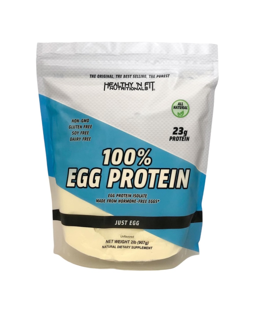 Healthy 'N Fit - 100% Protéine d'oeuf (non aromatisée) Naturel, 2 lb Sac. Just Egg Instant Whites séchés: Idéal pour la cuisson et le mélange.