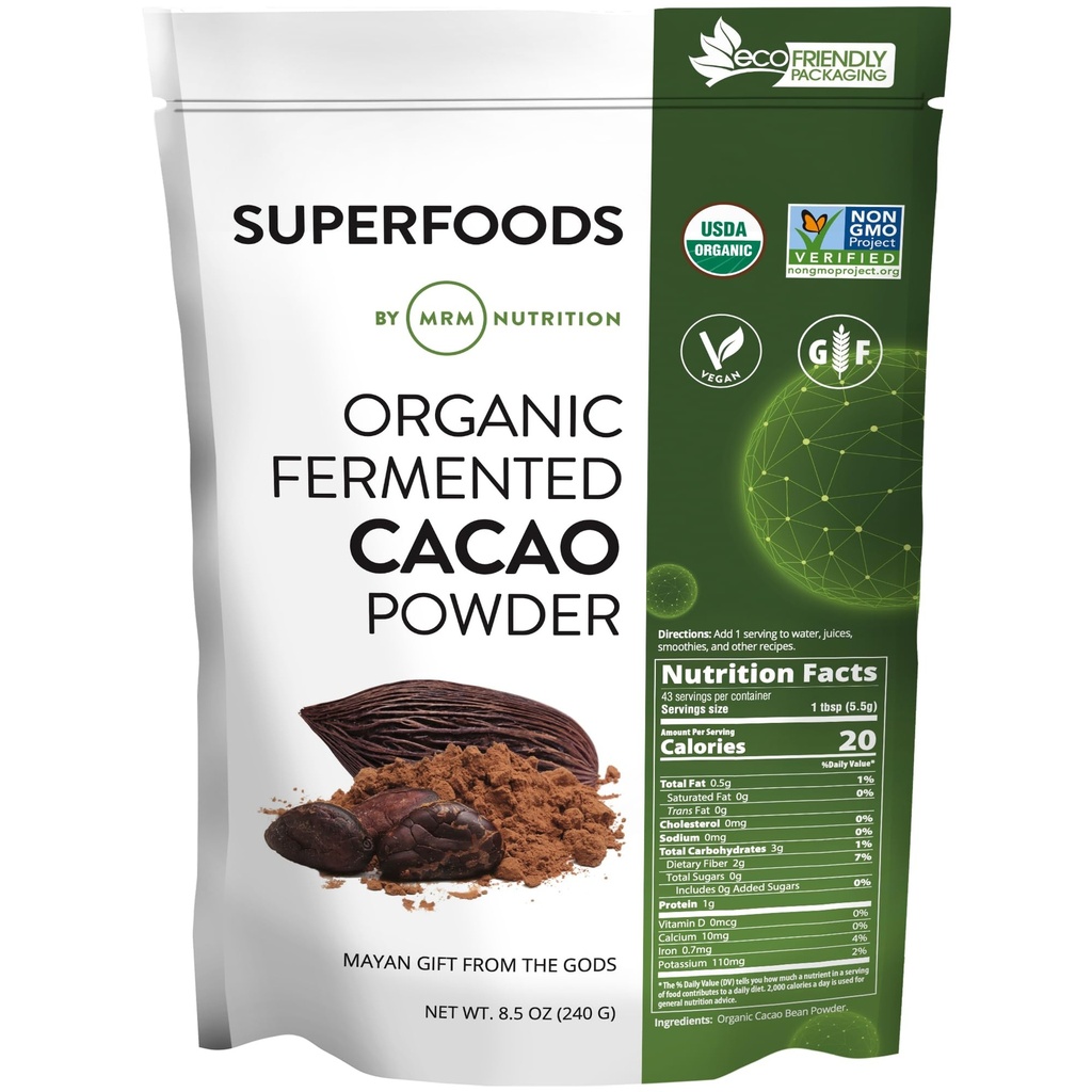 MRM Nutrition Bio Fermented Cacao Powder (en poudre) Superfood (en poudre)