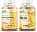 Wild & Organic Ashwagandha Gummies & Maca Root Gummies 60 Compte
