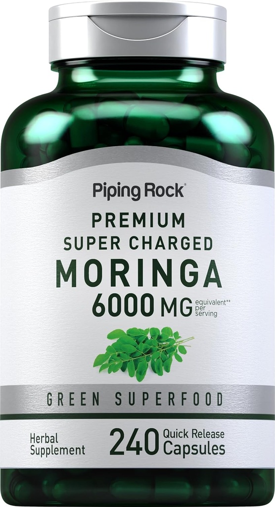 Piping Rock Moringa Oleifera Capsules 6000mg.