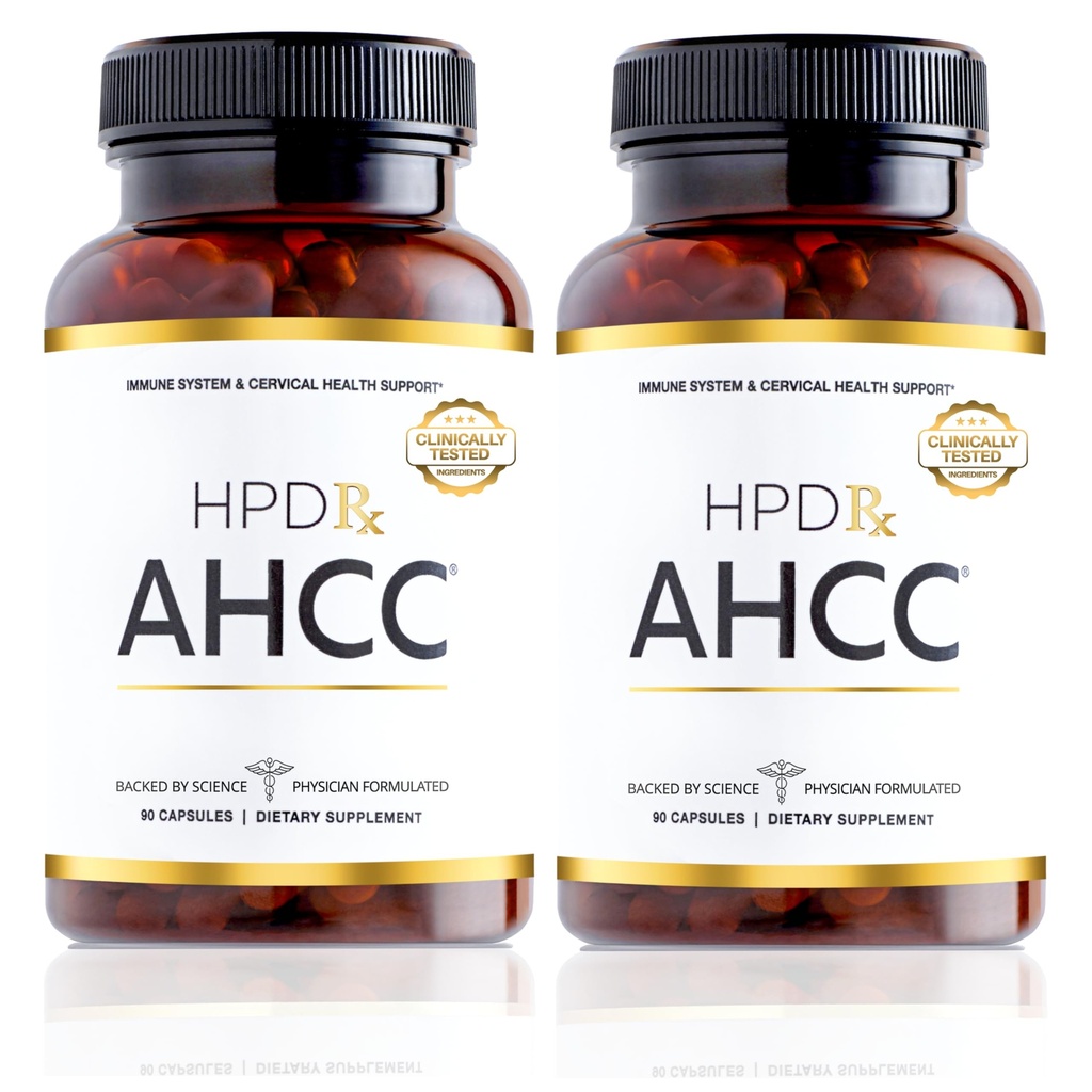 Premium AHCC & Shiitake Mushroom 1100 mg | 60-Day Supply, 2-Pack | Natural Immunity Booster, Physician Formulated, Maintains Natural Killer Cell Activity | AHCC is Proven in 30+ Studies