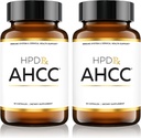 HPD Rx Premium AHCC & Shiitake Mushroom 1100 mg par supplément de service, Booster d'immunité naturelle, maintient l'activité des cellules tueuses naturelles.