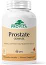 PROVITA Prostate Complex (complexe de la prostate) Prostate Health Supplement for Men with Saw Palmetto, Beta-Sitosterol & Pygeum (complément de la santé de la prostate pour les hommes avec Palmetto, Beta-Sitosterol et Pygeum) soutient le flux urinaire, la prostate saine et les propriétés antioxydantes