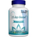 15 Day Cleanse, Gut et Colon Support, avancé 15 Day Gut Cleanse Detox pour les femmes et les hommes avec Senna, Cascara Sagrada & Psyllium Husk, non-OGM, 30 capsules