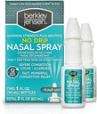Berkley jensen No Drip Sévère Congestion Spray nasal - Fort maximum Dégonflement avec Oxymétazoline HCl & Mentol - Pompe Mist Applicateur, Pas de stéroïde, 12 heures de soulagement, 1 once fluide (paquet de 2)