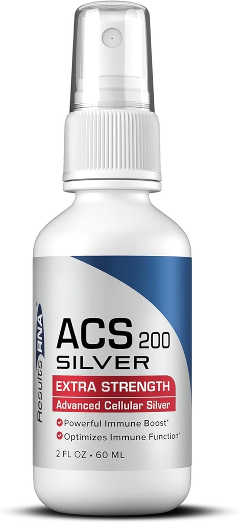 Résultats RNA - ACS 200 Silver Extra Strength Immune System Support – L'argent colloïdal cellulaire avancé surcharge votre système immunitaire. Recommandé par Doctors Worldwide ( 2 oz )
