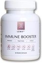 LEMAlab Immune Booster – 60 Capsules Vegan – B-Complex, Vitamine C & E, Ginger biologique & Echinacea – Formule antioxydante – Supporte la fonction immunitaire et le métabolisme énergétique