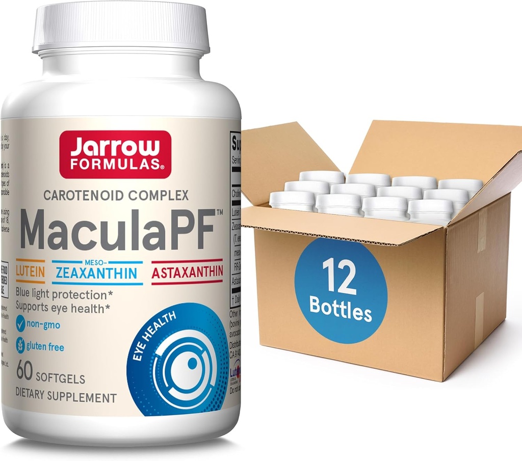Formules étroite MaculaPF Softgels - Compte 60 - Supplément antioxydant pour les yeux - Supplément pour les yeux pour la vision - Suppléments pour la santé des yeux pour les adultes - Non-OGM - Sans gluten