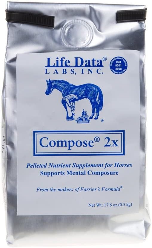 Laboratoires de données sur la vie Composez 2X Equine Calmer 17 6oz 17,6OZ