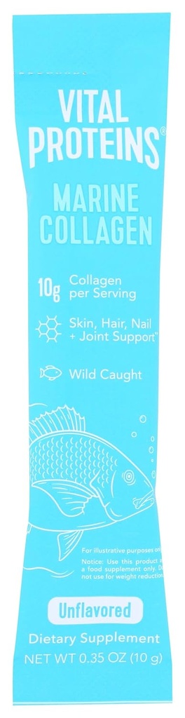 Protéines vitales Collagène marin non aromatisé Sgl, 0,35 Oz