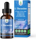 Natures Craft High Absorption L-Theanine gouttes liquides - Nootropic Focus Supplément avec L Theanine 200mg par portion et extrait de camomille - Supplément pour adultes et enfants Relaxation et Focus - 2oz