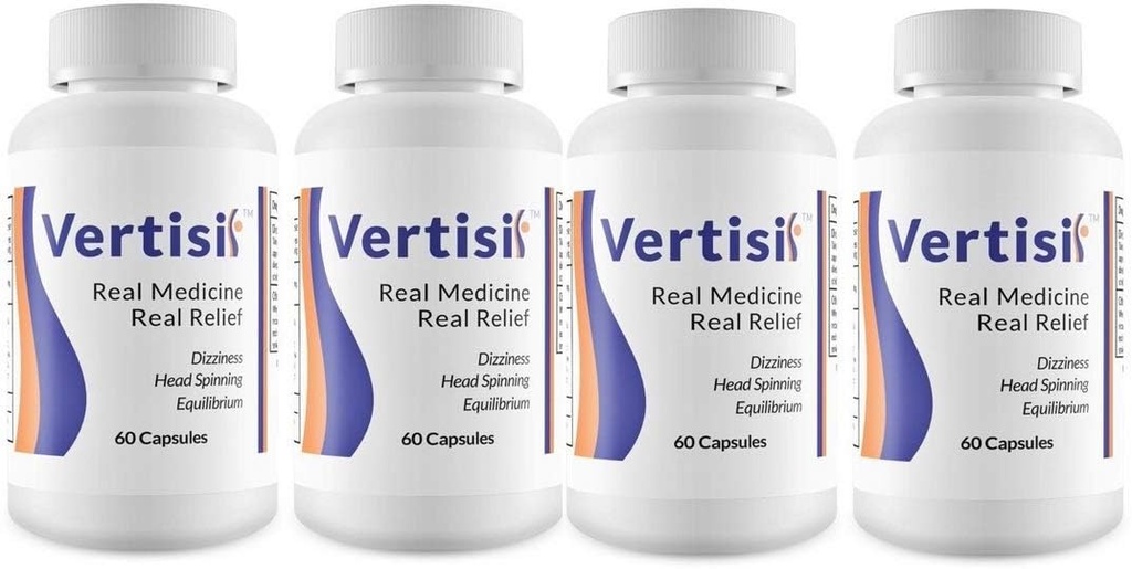 Eradicate Vertigo with Vertisil Real Medicine (60 Capsules) 4 Bottle by Scientific Health