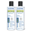 Dermasolve Eczema Relief Body Wash (2 Pack) ─ Protège, hydrate et répare la peau - Enfants, bébés et adultes - Sans stéroïde