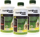 LIQUIDHEALTH Animaux de compagnie K9 Multivitamine liquide 8-en-1 complète pour chiens et chiots adultes seniors, tous en une formule complète de vitamines canines pour la peau et le manteau, la santé articulaire, le soutien immunitaire - USA Made (3 Pack)