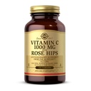 Solgar Vitamine C 1000 mg avec des hanches roses - 100 comprimés - Antioxydants et immunosupport - Non-OGM, végétalien, sans gluten, sans lait, sans casher - 100 portions