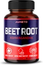 Beet Root Capsules with Ashwagandha – Support Energy, Endurance & Performance – 90 Count (Pack of 1)