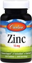 Carlson Labs Zinc, 15mg, 250 comprimés