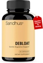 Sandhu's Debloat Capsules digestives Enzymes (enzymes digestifs) Aide à réduire le gonflement et la rétention d'eau Complexe multi-enzymes avec Ginger, Dandelion & Fennel (en anglais seulement) Supplément de soutien à action rapide pour les femmes et les hommes (en anglais seulement)