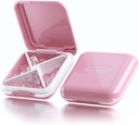 Small Pill Box, Travel Pill Case, Dtouayz Portable Medicine Organizer, Vitamin and Medication Dispenser, Cute Daily Pill Holder for Purse or Pocket, Waterproof 4 Compartment Travel Pill Container Pink