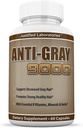 Justified Laboratories Anti Gray Hair 9000 Helps Restore Natural Hair Color 60 Capsules Per Bottle 1 Bottle