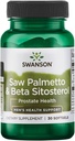 Swanson Saw Palmetto et Beta Sitostérol 30 Sgels