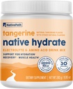 Hydrate NativePath, Zéro Sucre, Poudre d'électrolytes avec BCAA, Hydratation Tangerine, Keto & Paleo Friendly, 30 portions