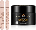 Résine biologique Shilajit Pure Himalayan - 800mg Potence maximale Résine biologique naturelle Shilajit avec 85+ Trace Minerals & Acid Fulvic pour l'énergie, le soutien immunitaire, hommes et femmes, 30 Grams