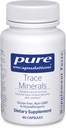 Encapsulations pures Trace Minerals - Supplément multiminéral - Supplément minéral - Soutient le métabolisme et la fonction cellulaire* - Sans gluten et végétalien - 60 capsules