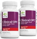 Terry naturellement clinique OPC Extra Strength - Santé cardiovasculaire et soutien ciblé - Supplément avec extrait de graines de raisin - Supplément de soutien immunitaire - 60 softgels (paquet de 2)