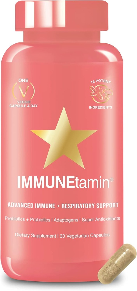 HAIRtamin IMMUNÉTamin Immunity Booster Capsules avec soutien respiratoire ------------------------------------------------------------------------------------------------------------------------------------------------------------------------------------------------------------------------------------------