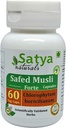 Safed Musli Forte Capsules 500 mg. 60 Gél. Capsules d'extrait de Musli (Chlorophitum Arundinaceum) Capsules d'extrait pour hommes et femmes.