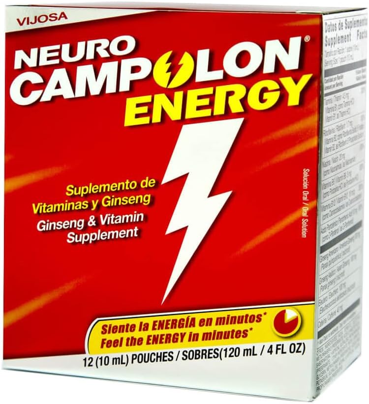 Laboratorios Campolon Energy B Pouches vitaminiques - Promotion de l'énergie physique et mentale plus saine - 12 Pouches