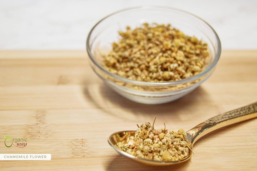 Bio Way Camomile Flower Whole (Matricaria camomilla) - Thé à base de plantes Européennes Sauvages-Harvest.