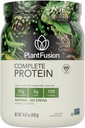 PlantFusion Poudre complète de protéines végétales - Poudre végétale de protéines avec BCAA, enzymes digestives et protéines de pois - Keto, sans gluten, non laitiers, sans sucre, non OGM - Natural-No Stevia 0,93 lb