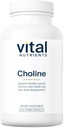 Nourriments vitaux Choline 550mg.com Suppléments de choline végétalien 100% RDA pour le développement neurologique et la santé*