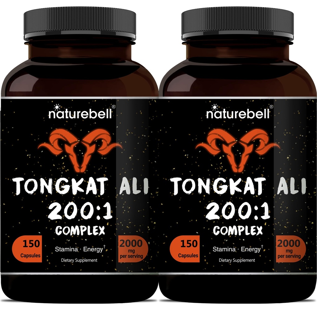 Tongkat Ali 200:1 (Longjack) Extrait pour les hommes, 2000mg par service, Indonésie Origine, Eurycoma Longifolia.