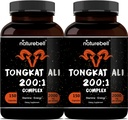Tongkat Ali 200:1 (Longjack) Extrait pour les hommes, 2000mg par service, Indonésie Origine, Eurycoma Longifolia.