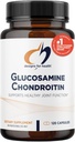 Conceptions pour la santé Glucosamine Chondroïtine - Glucosamine Sulfate + Chondroïtine Supplément de sulfate - Soutient une fonction articulaire saine (120 capsules)